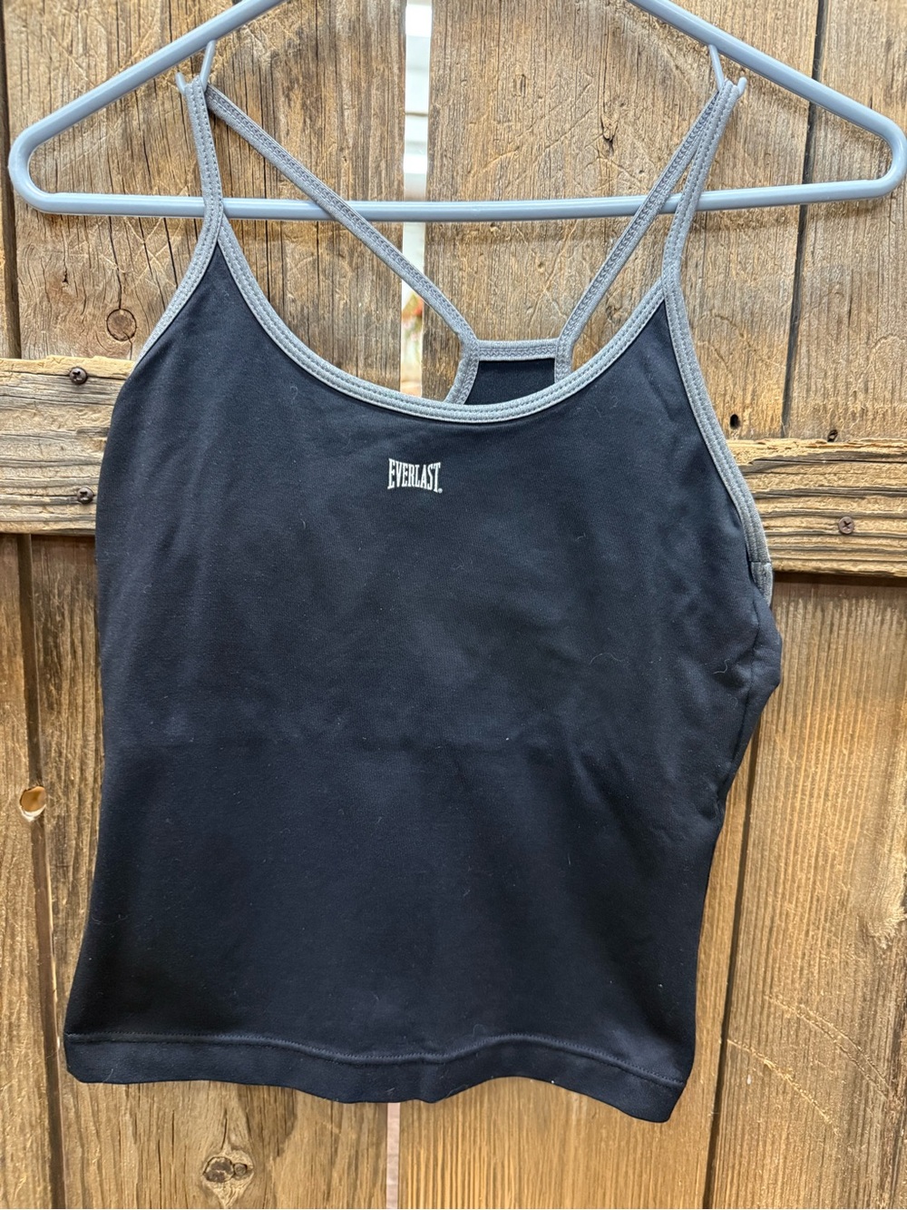 Everlast Black Camisole with Gray Trim Racerback
